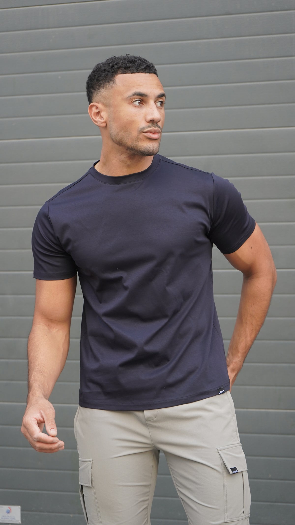 Capo MERCERISED T-Shirt - Navy