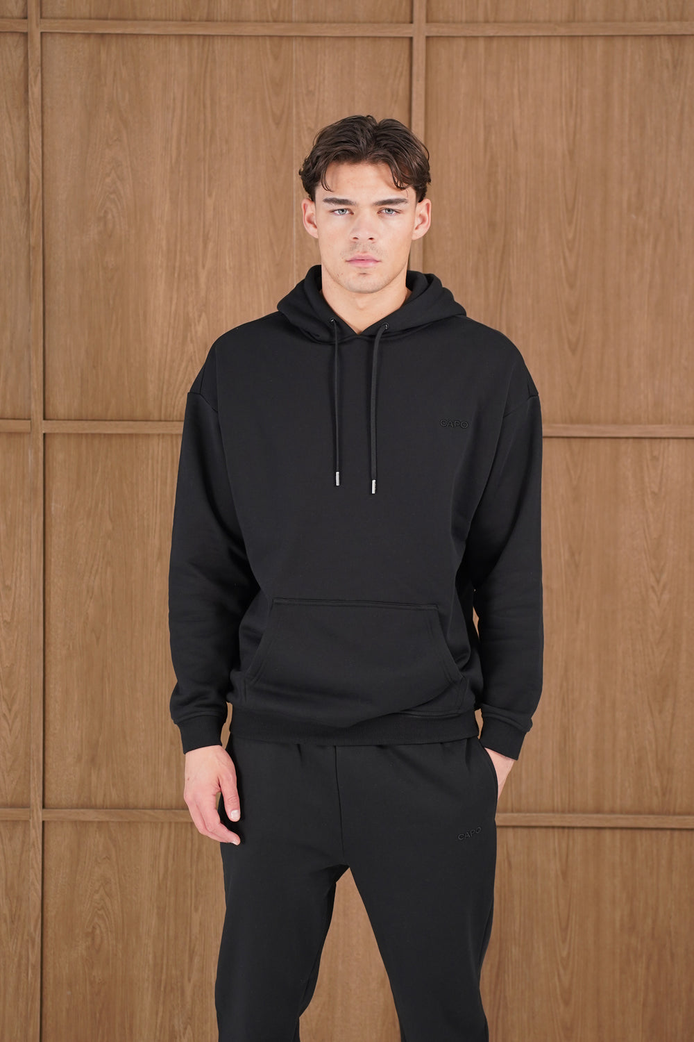 Capo Tracksuit Overhead Hoodie - Black