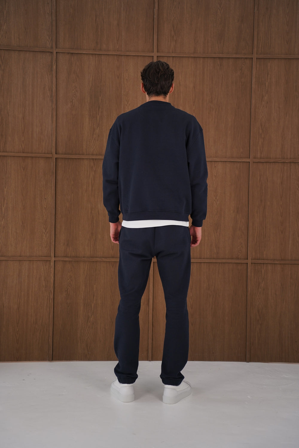 Capo Heavyweight Crew Neck Sweater - Navy