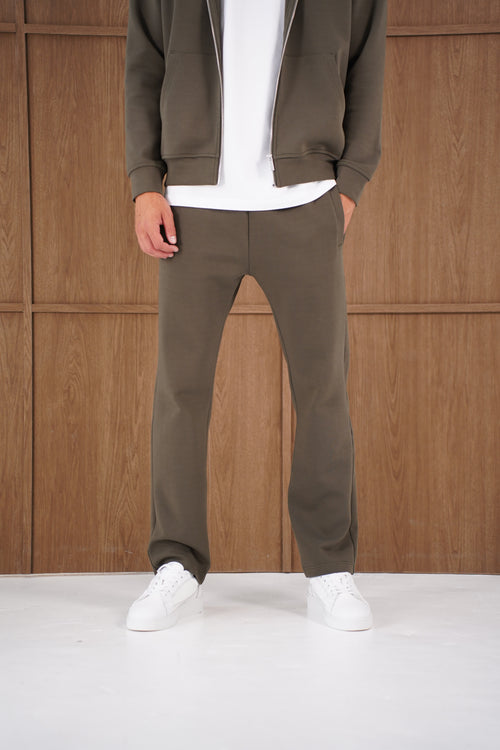 Capo Toby Straight Hem Jogger - Dark Olive
