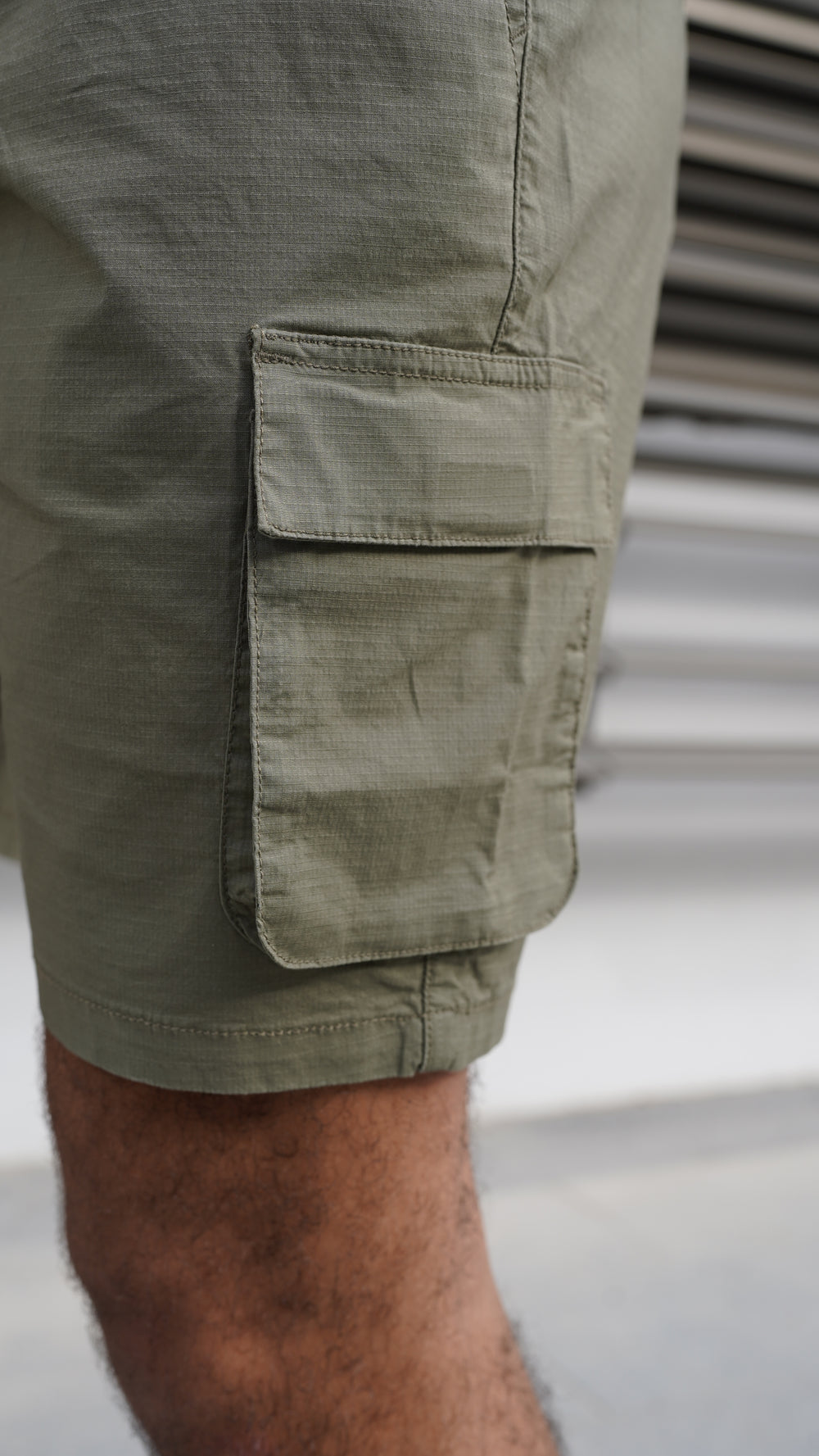 Capo Utility Cotton Cargo Shorts - Olive