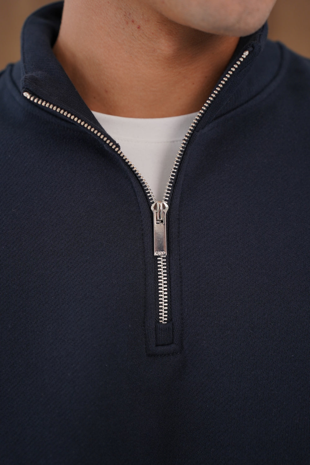 Capo Heavyweight 1/4 Zip Sweatshirt - Navy