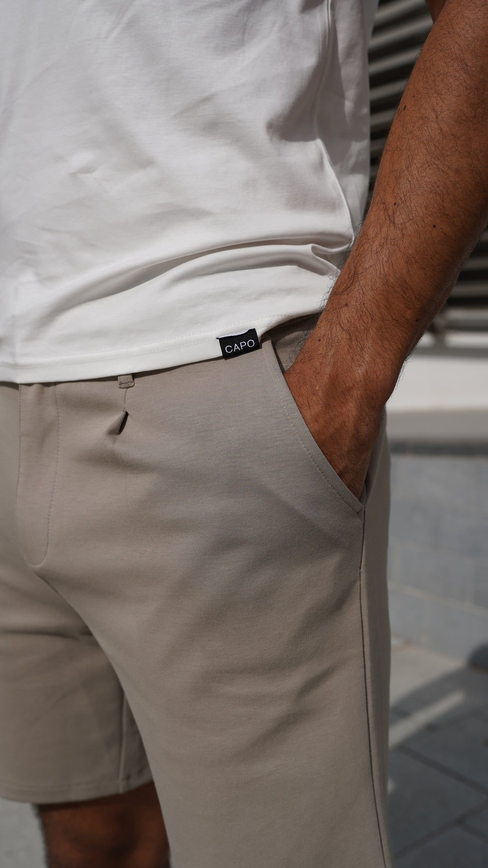 Capo Interlock Shorts - Oatmeal