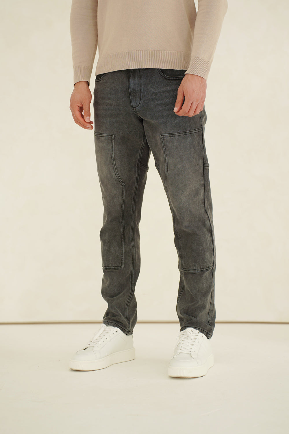 Capo Carpenter Denim Jeans - Washed Black