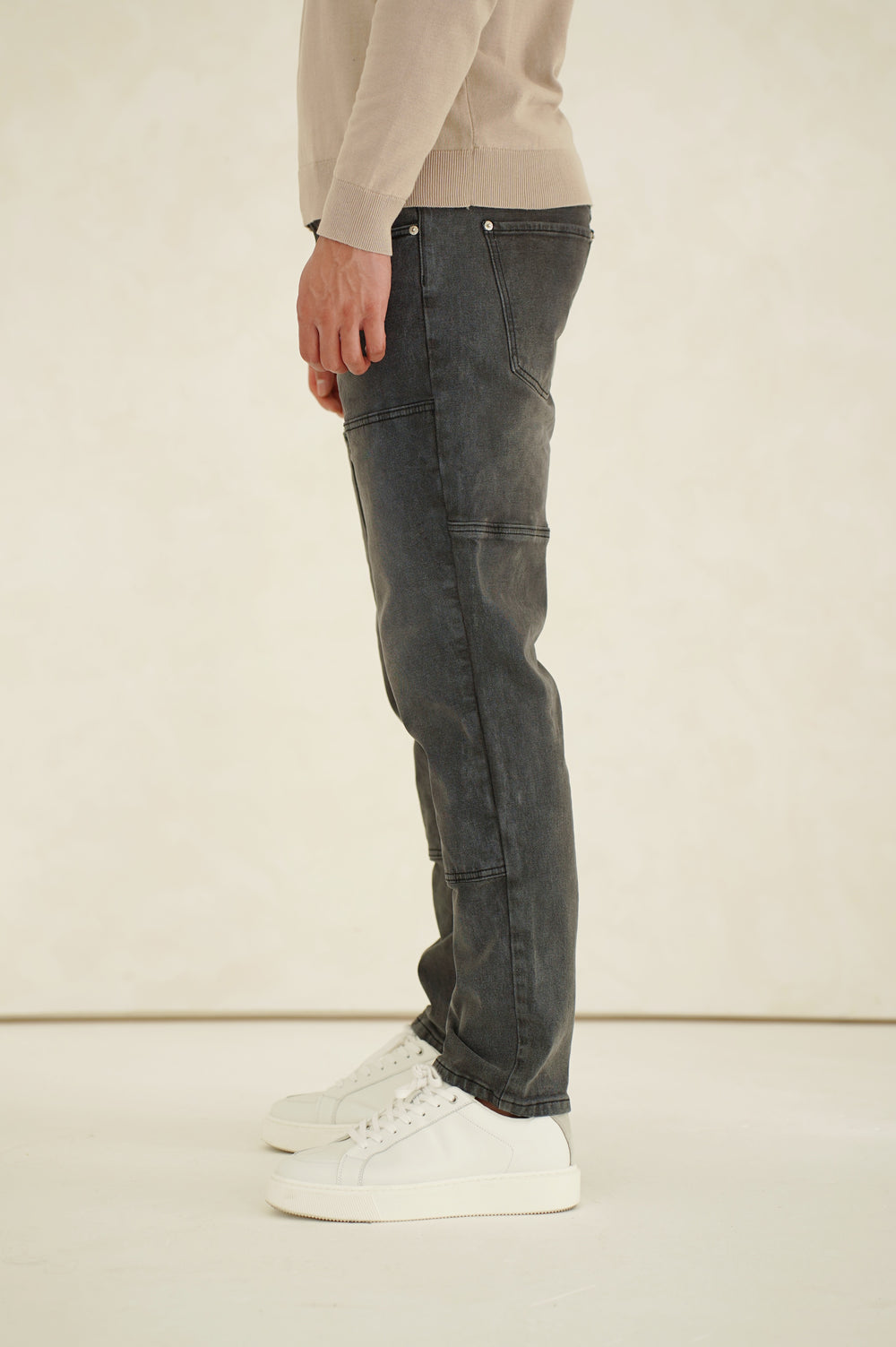 Capo Carpenter Denim Jeans - Washed Black