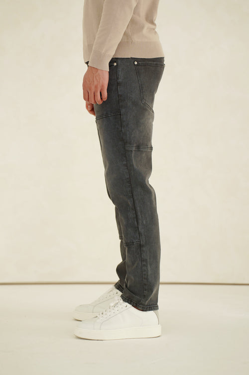 Capo Carpenter Denim Jeans - Washed Black