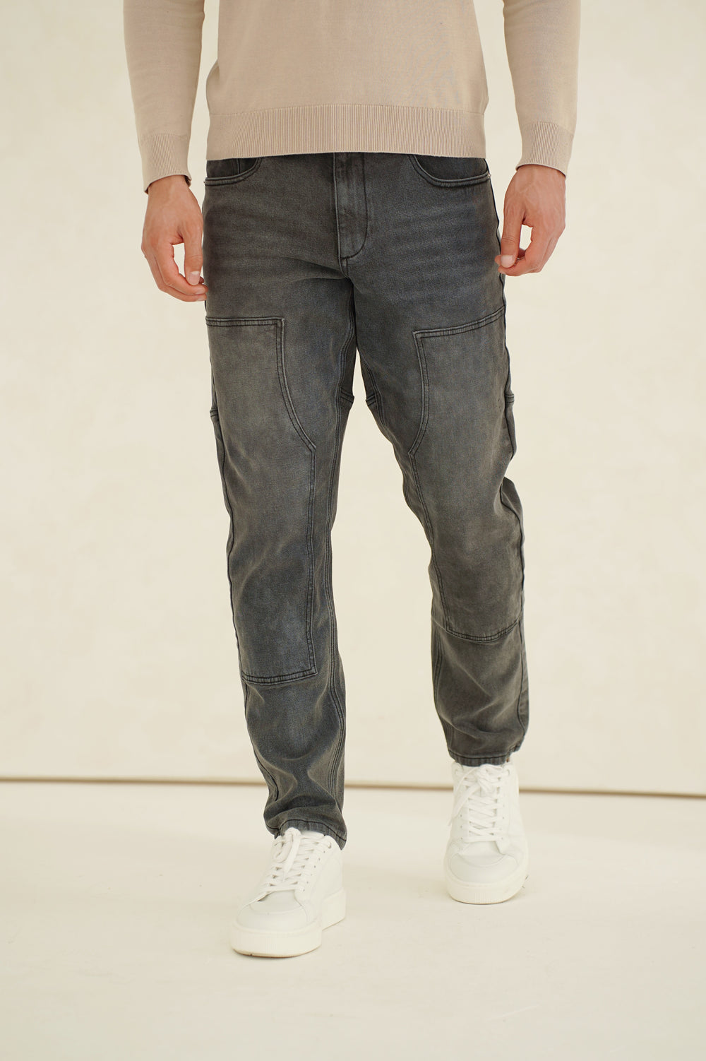 Capo Carpenter Denim Jeans - Washed Black