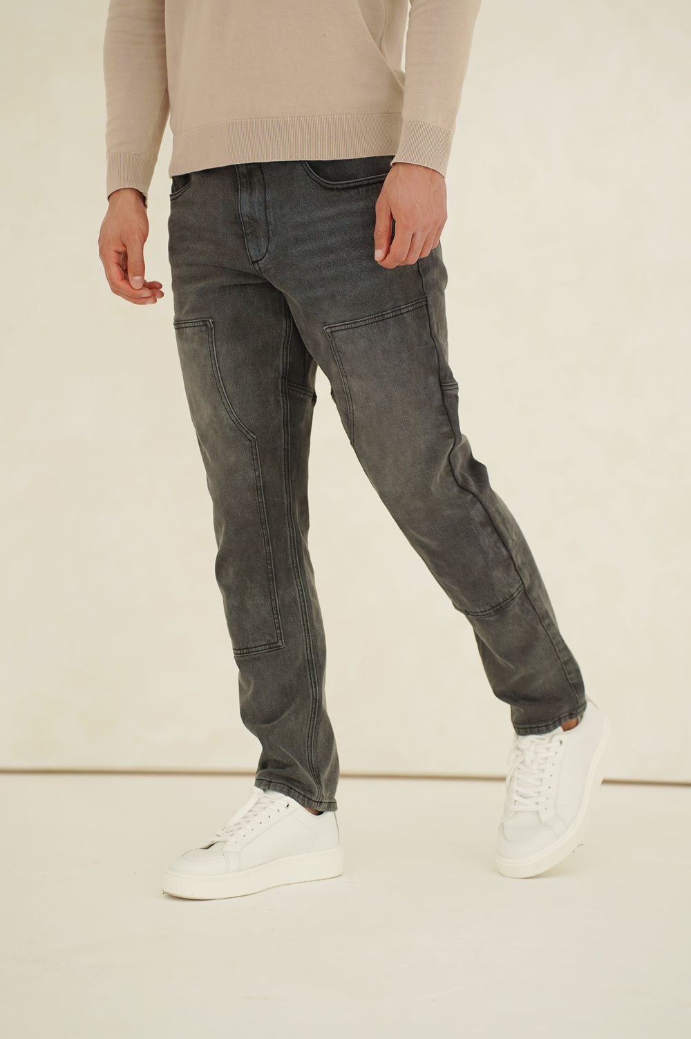 Capo Carpenter Denim Jeans - Washed Black