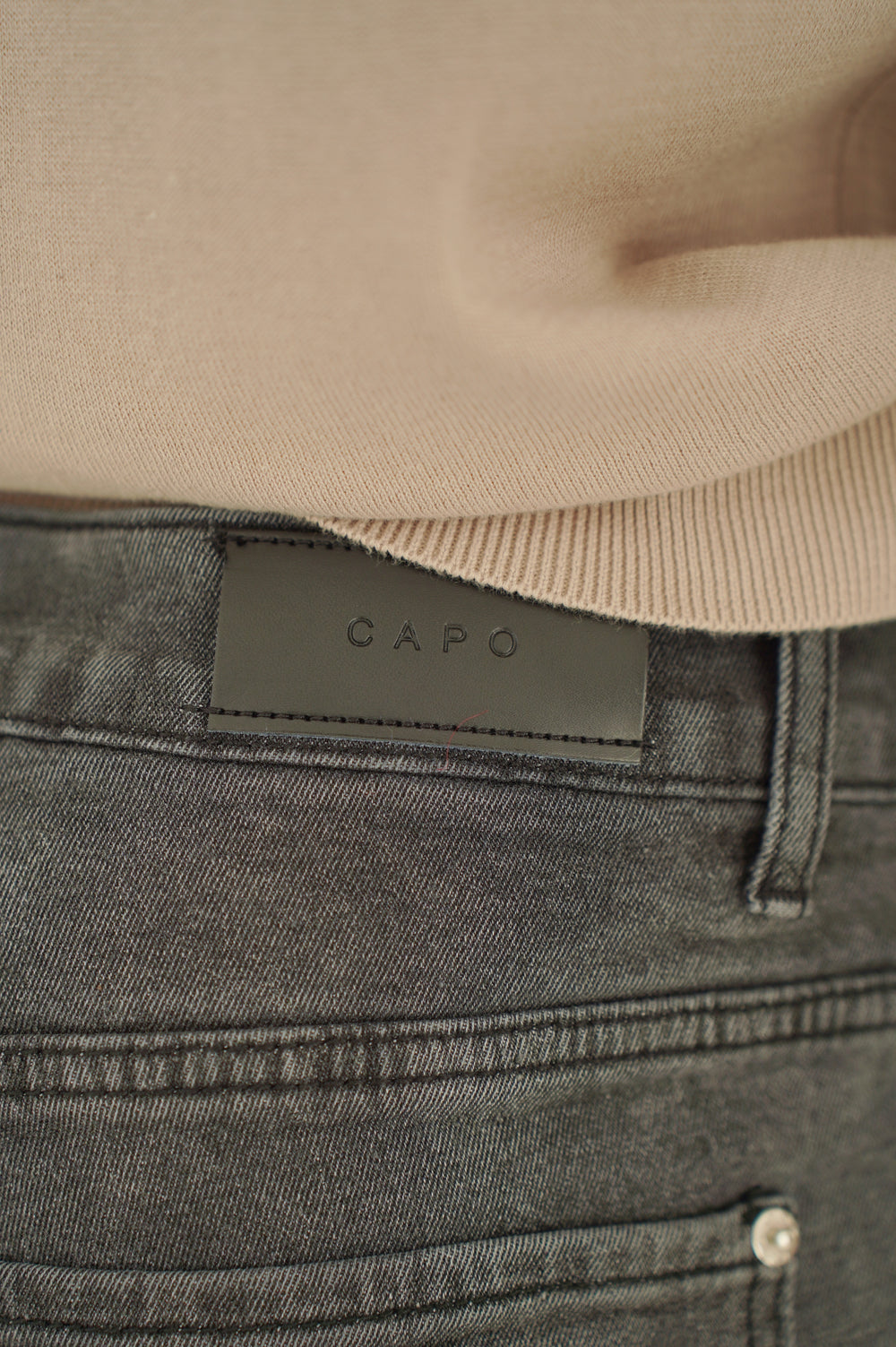 Capo Carpenter Denim Jeans - Washed Black