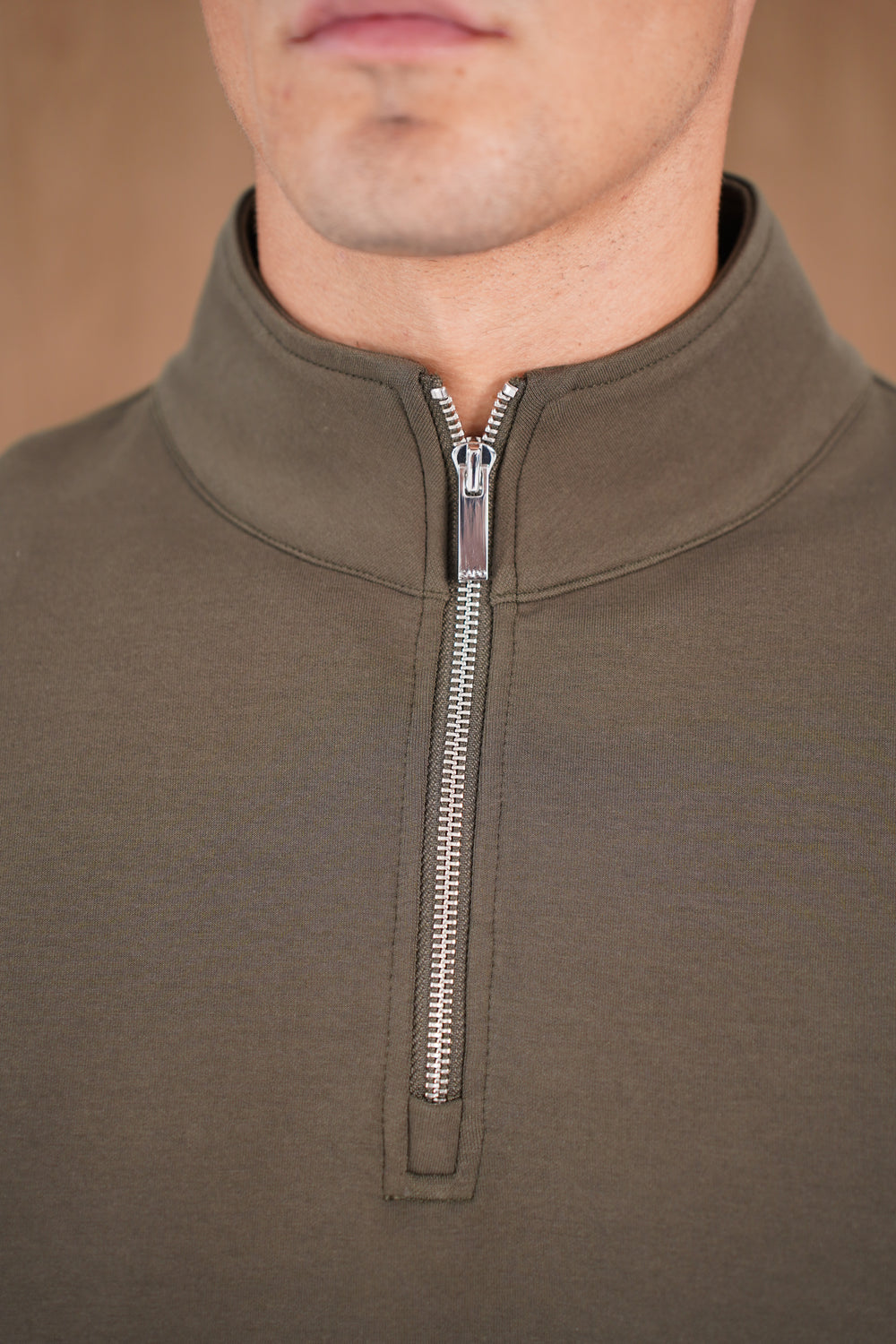 Capo Toby 1/4 Zip Sweatshirt  - Dark Olive