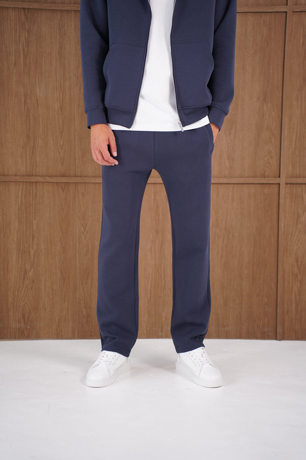 Capo Toby Straight Hem Jogger - Navy