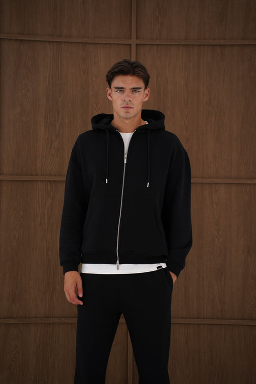 Capo Heavyweight Full Zip Hoodie - Black