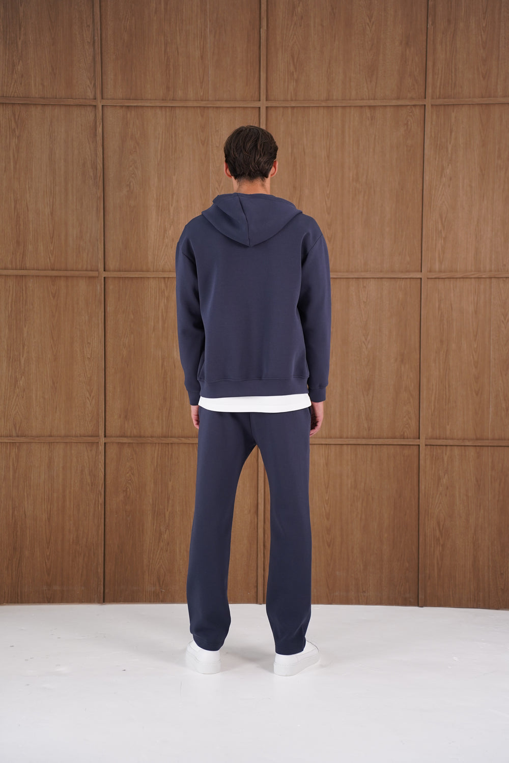 Capo Toby Straight Hem Jogger - Navy