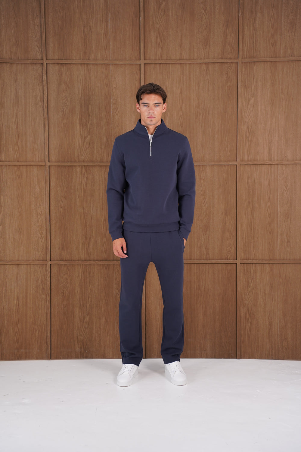 Capo Toby 1/4 Zip Sweatshirt  - Navy