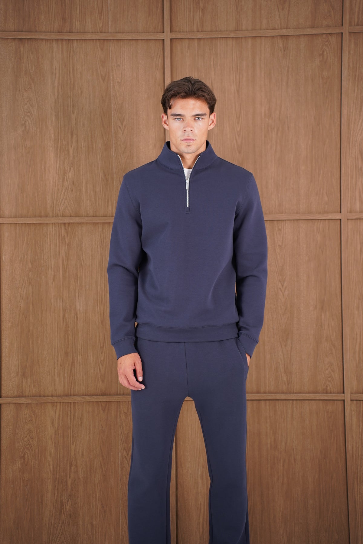 Capo Toby 1/4 Zip Sweatshirt  - Navy