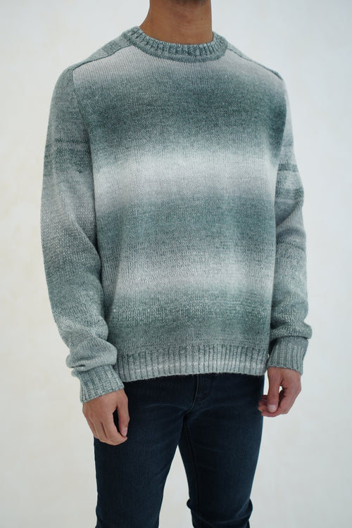 Capo Mohair Ombre Knit Jumper - Grey