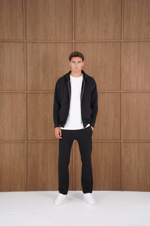 Capo Toby Straight Hem Jogger - Black