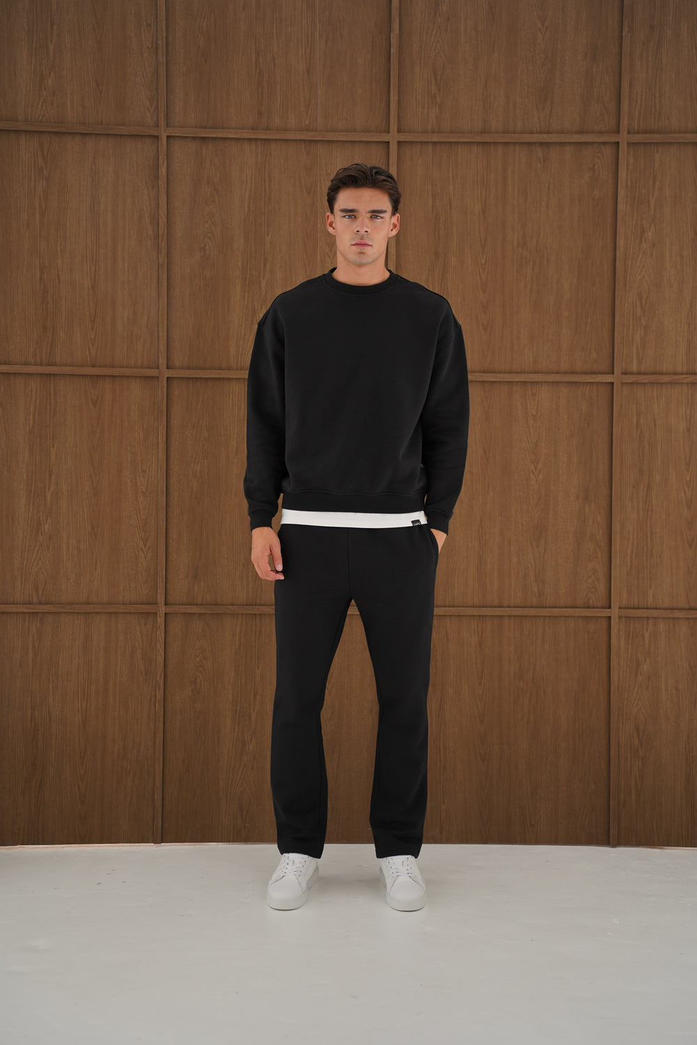 Capo Heavyweight Crew Neck Sweater - Black