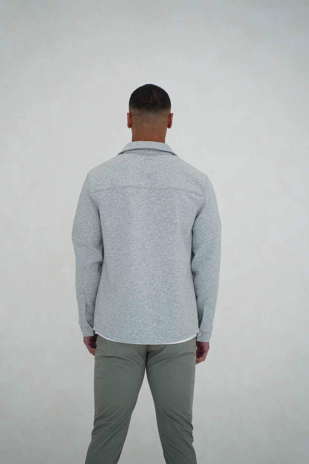 Capo Interlock Jersey Overshirt - Grey