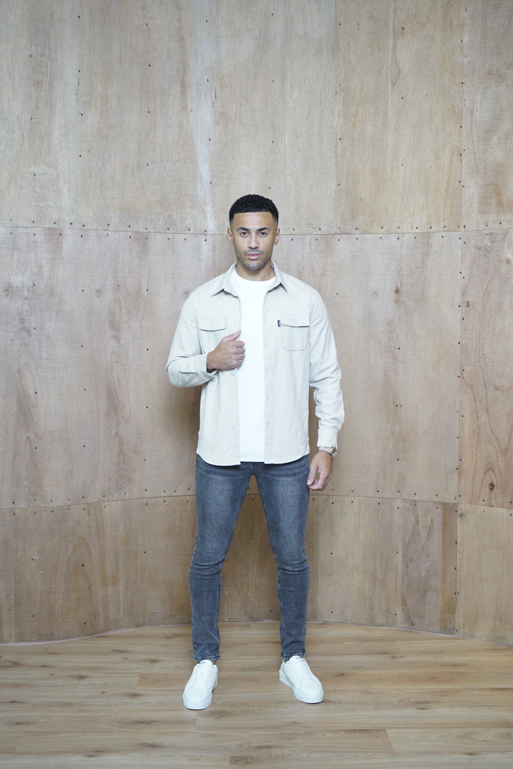 Capo Ollie Overshirt - Light Stone