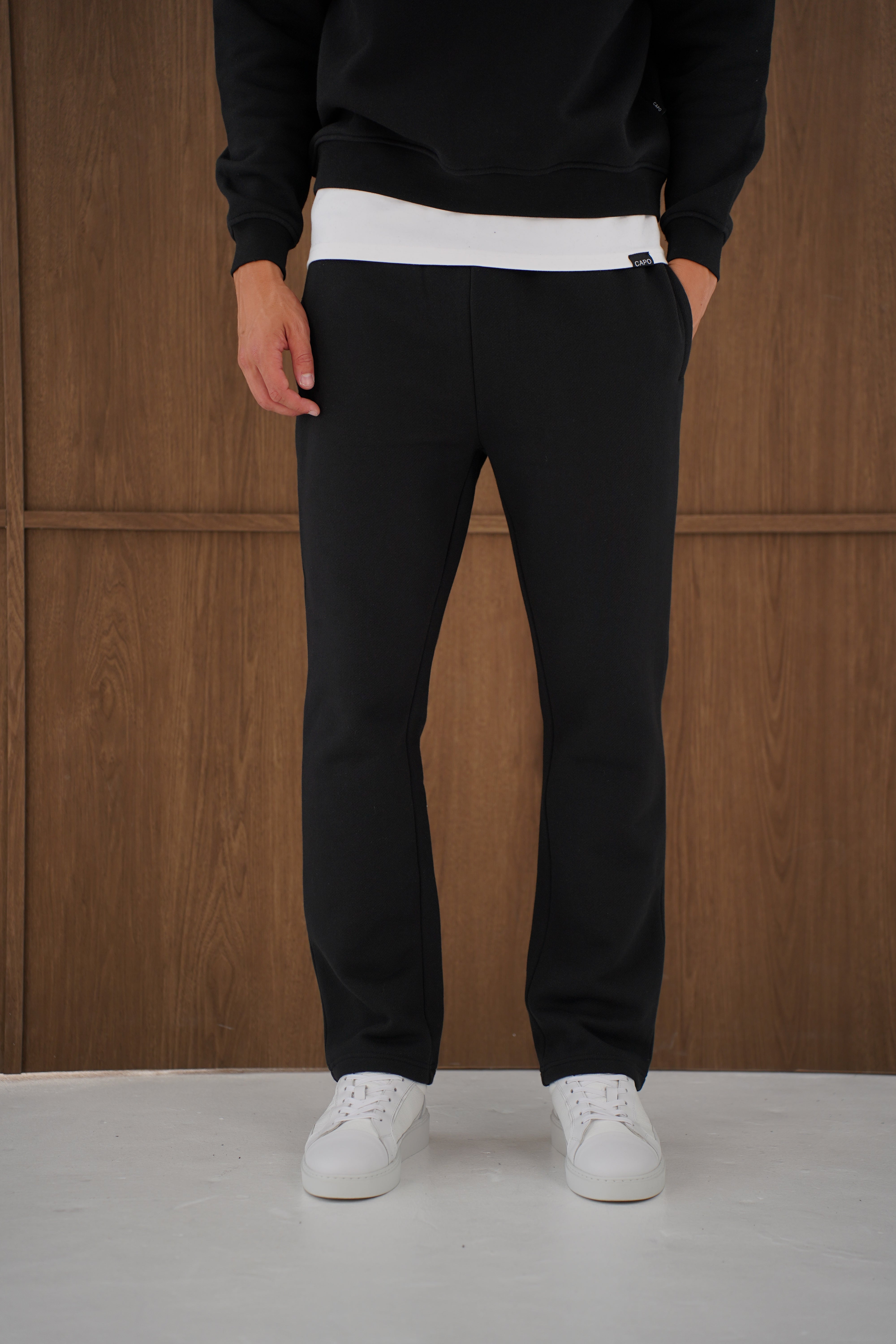Capo Heavyweight Cuffed Pant - Black