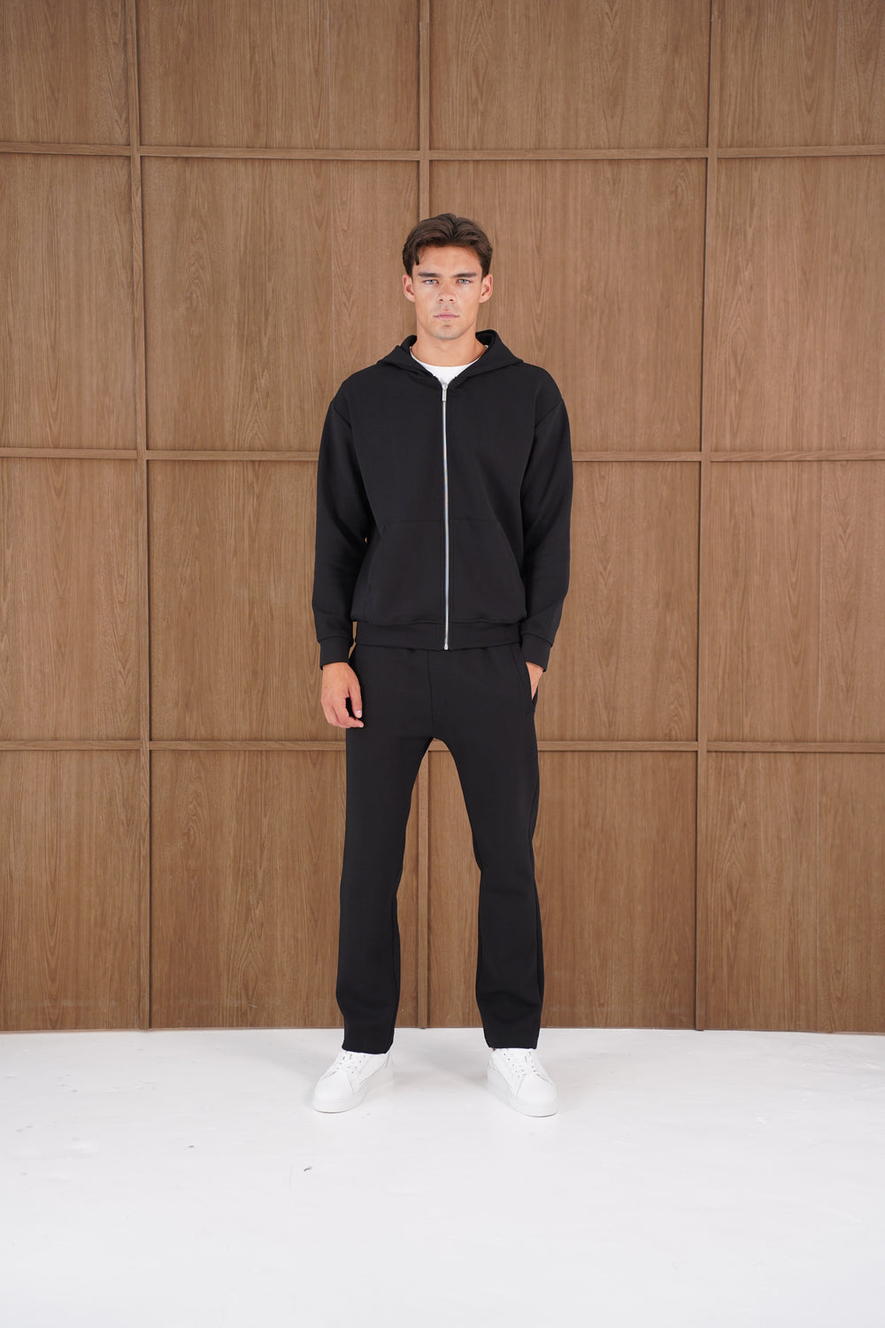 Capo Toby Straight Hem Jogger - Black