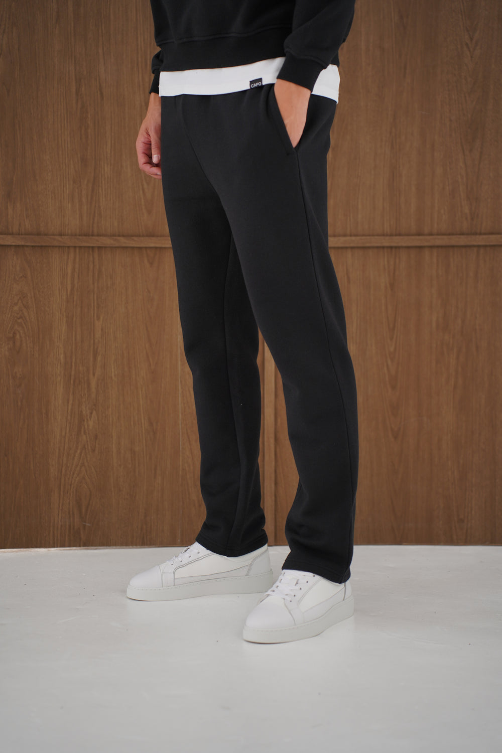 Capo Heavyweight Cuffed Pant - Black