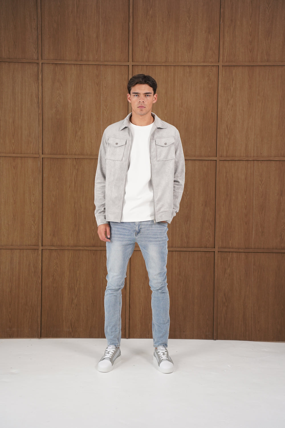 Capo SUEDE Jacket - Grey
