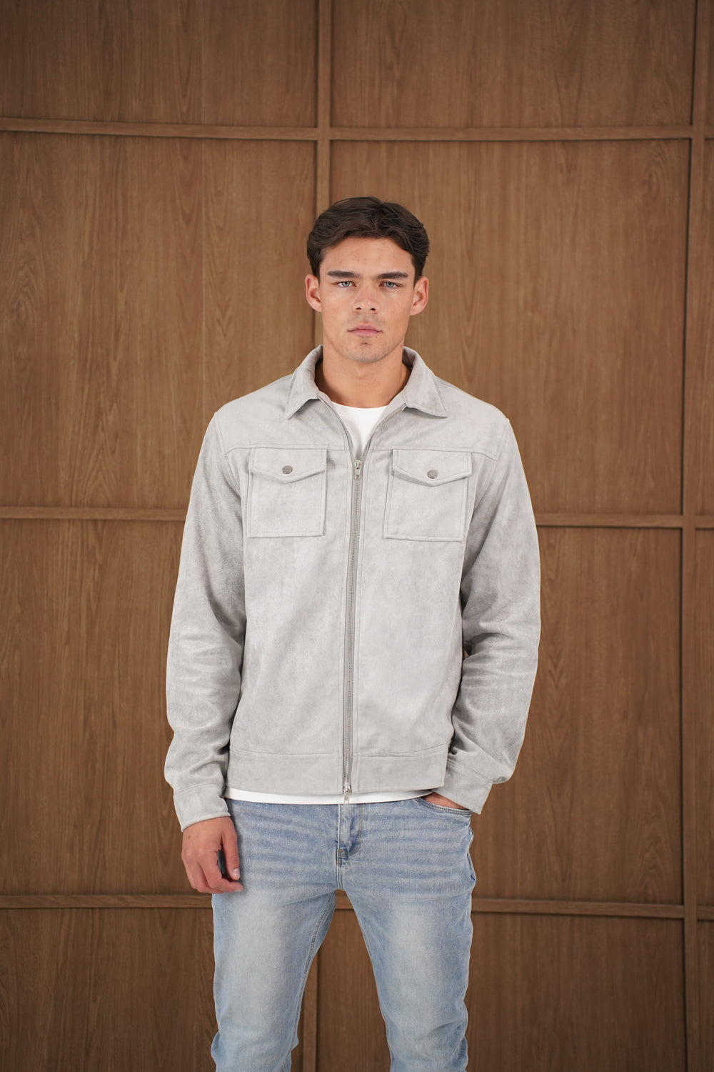 Capo SUEDE Jacket - Grey