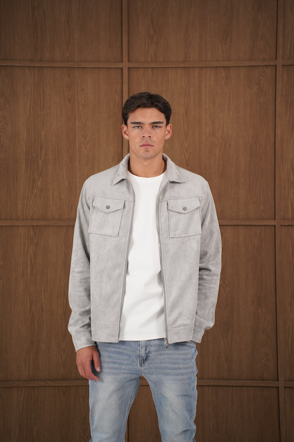 Capo SUEDE Jacket - Grey