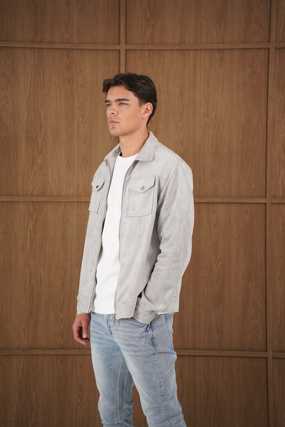 Capo SUEDE Jacket - Grey