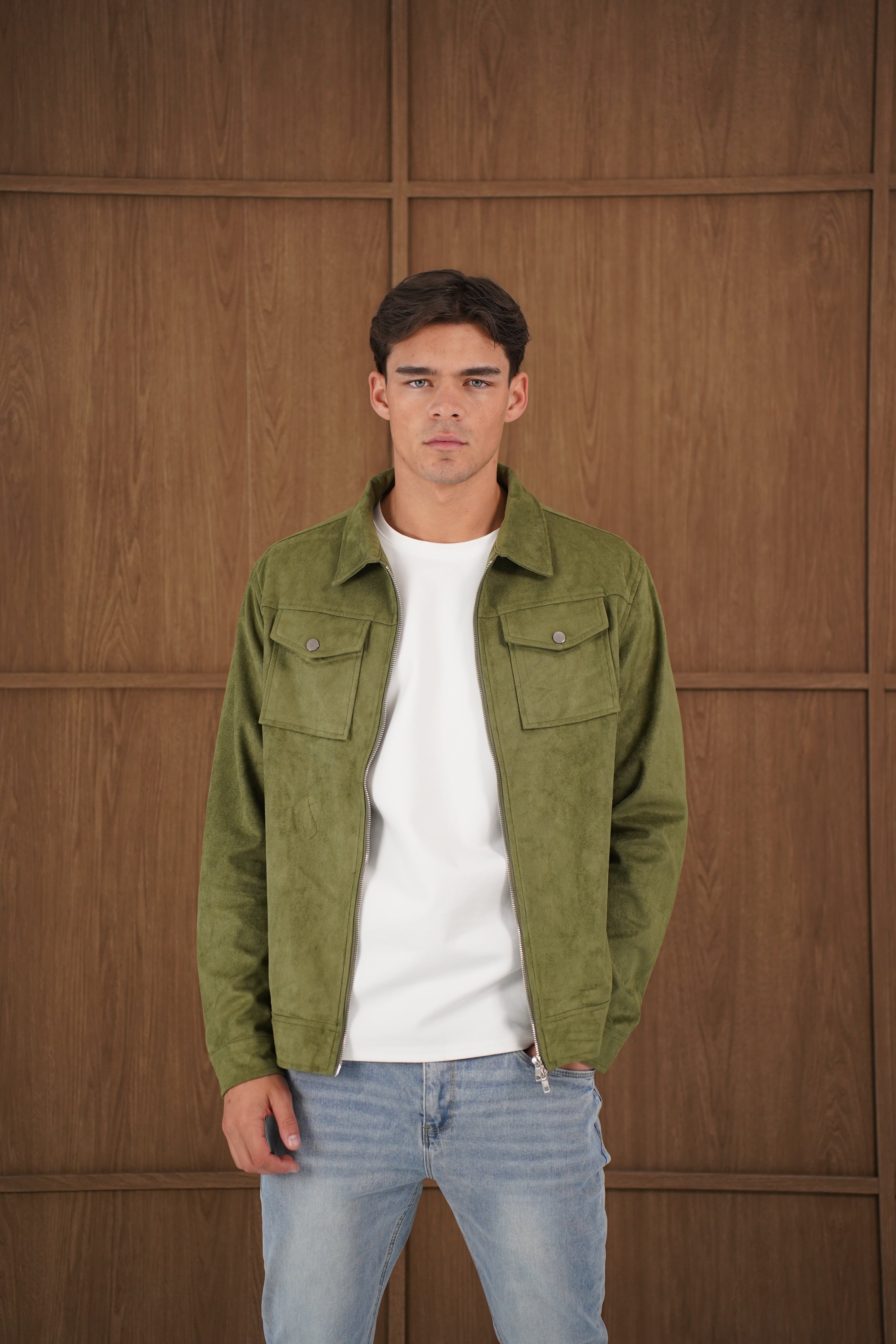 Capo SUEDE Jacket - Olive