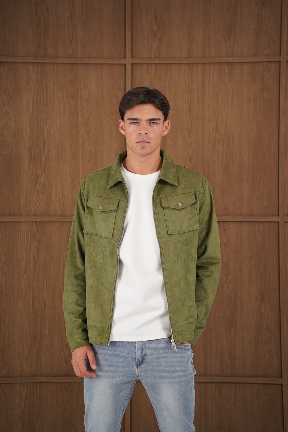 Capo SUEDE Jacket - Olive
