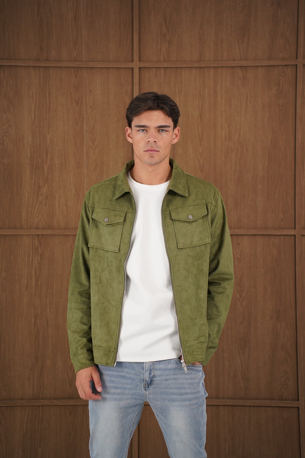 Capo SUEDE Jacket - Olive