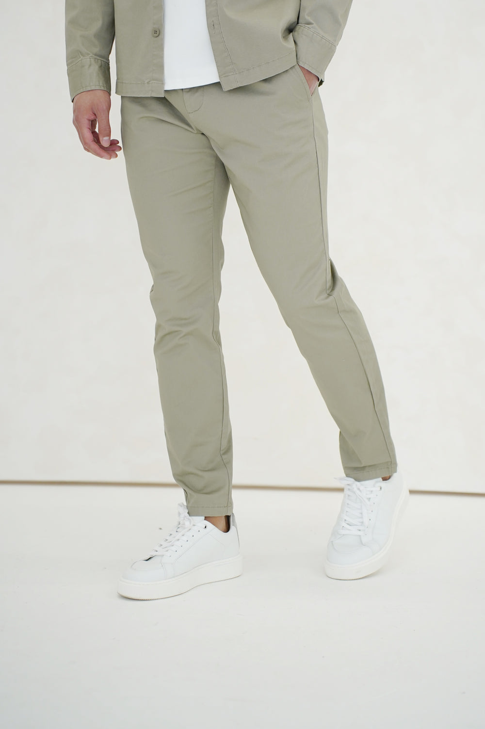 Capo Chino Side Adjuster Pant - Olive