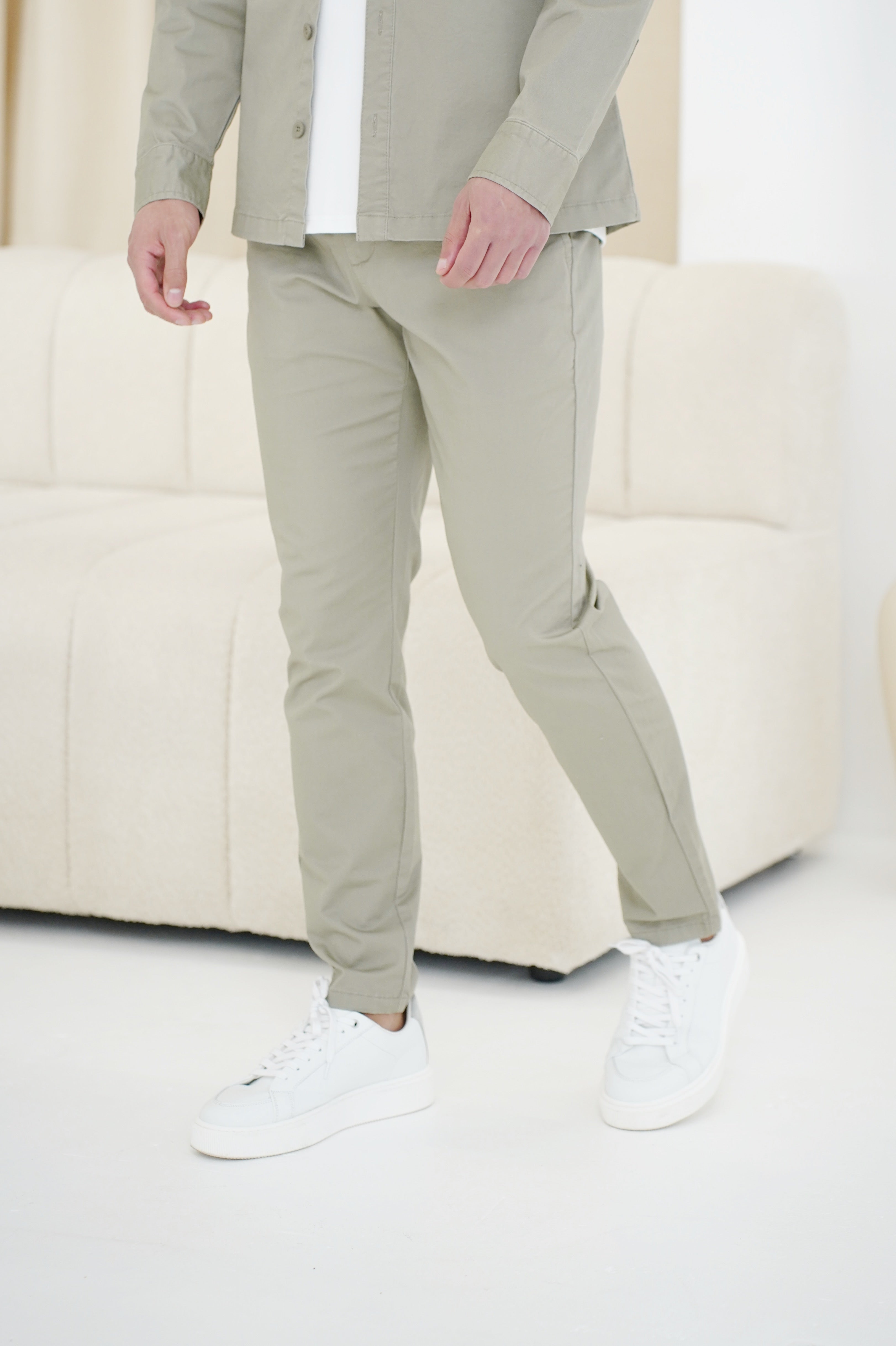 Capo Chino Side Adjuster Pant - Olive