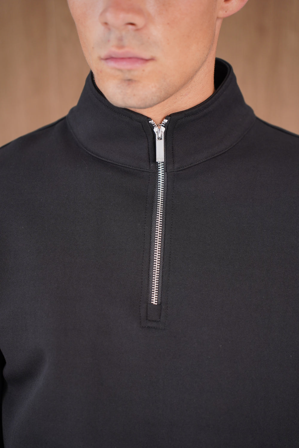 Capo Toby 1/4 Zip Sweatshirt  - Black