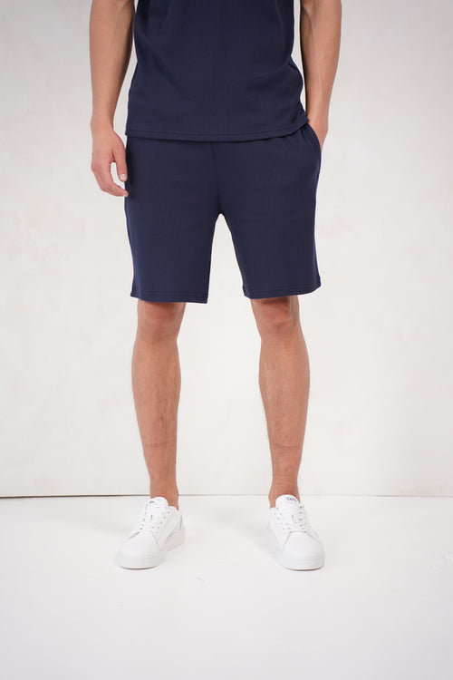 Capo Pleated Shorts - Navy