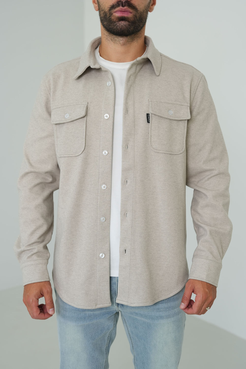 Capo Elliot Overshirt - Beige