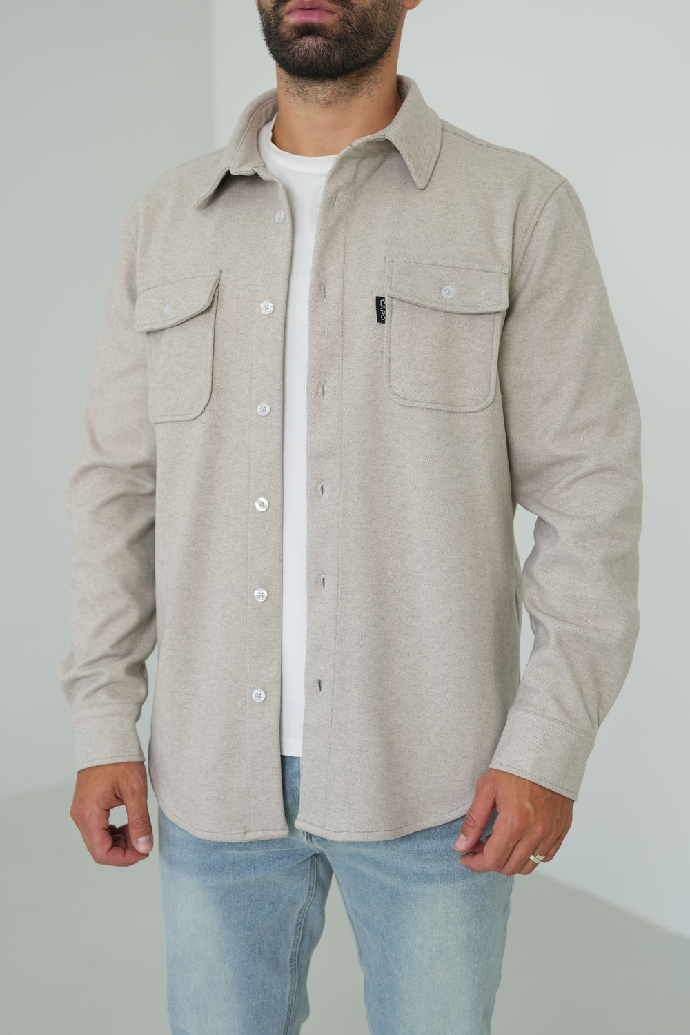 Capo Elliot Overshirt - Beige