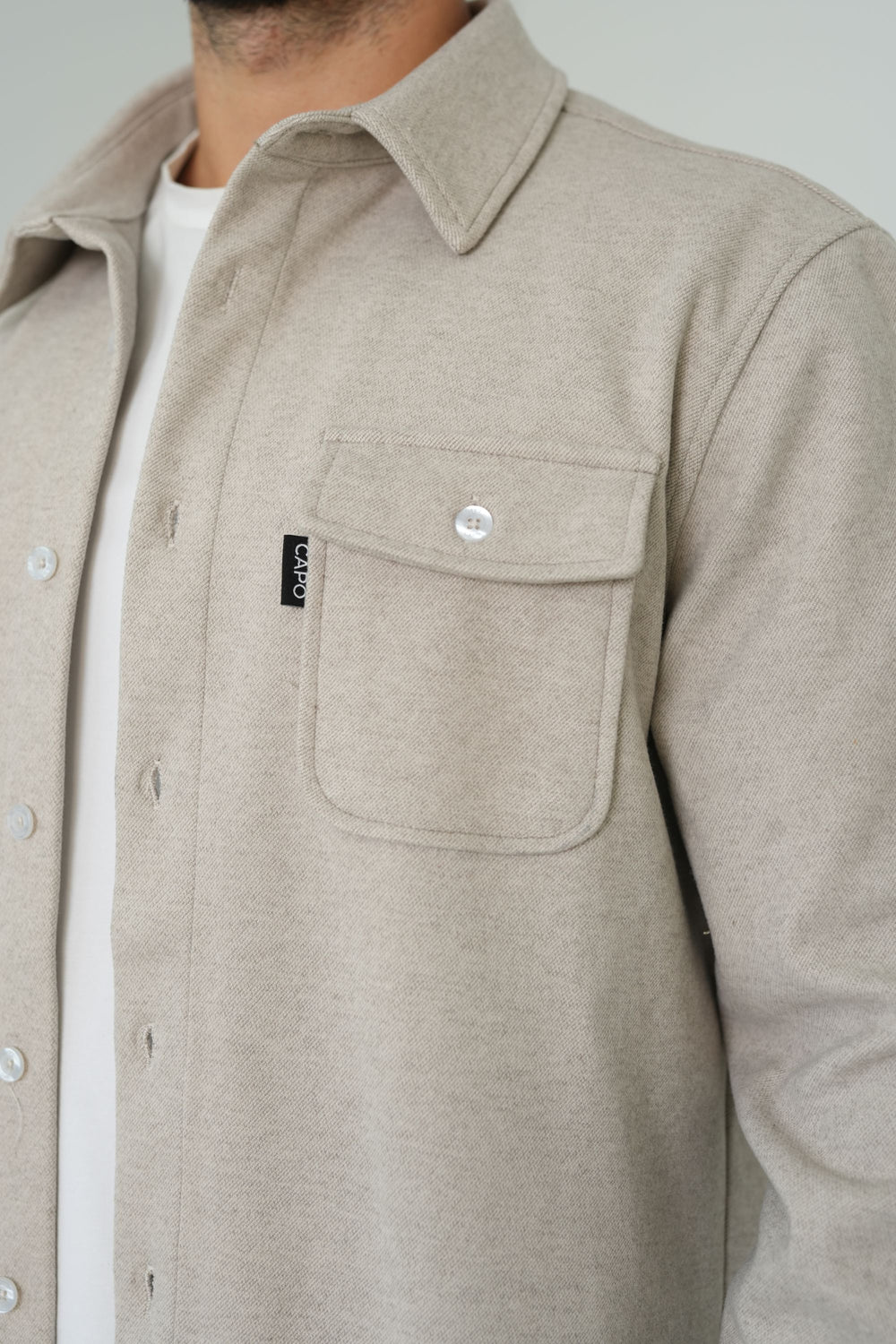 Capo Elliot Overshirt - Beige
