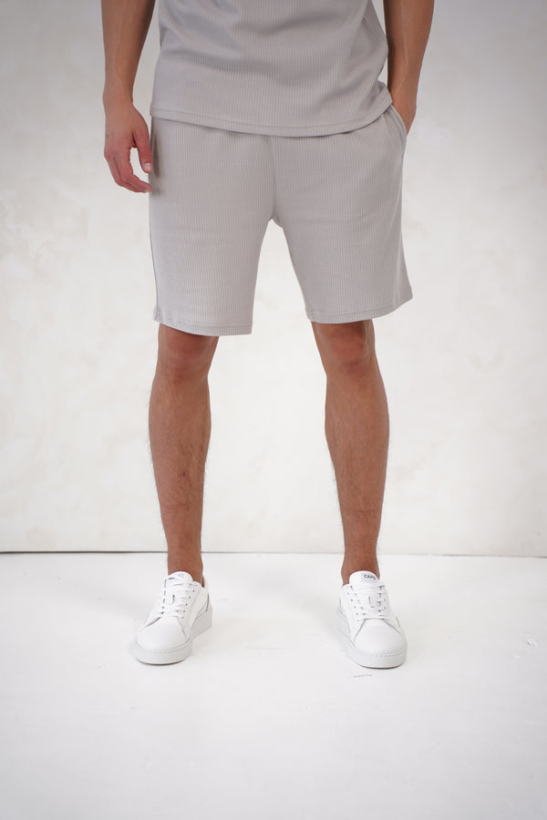 Capo Pleated Shorts - Light Grey