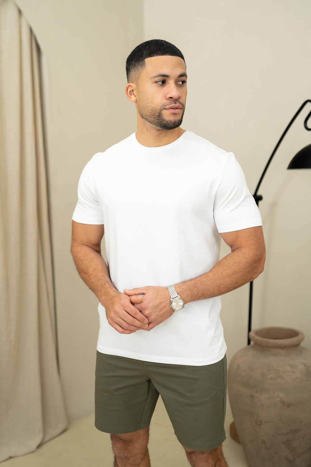 Capo Chino Side Adjuster Shorts - Olive