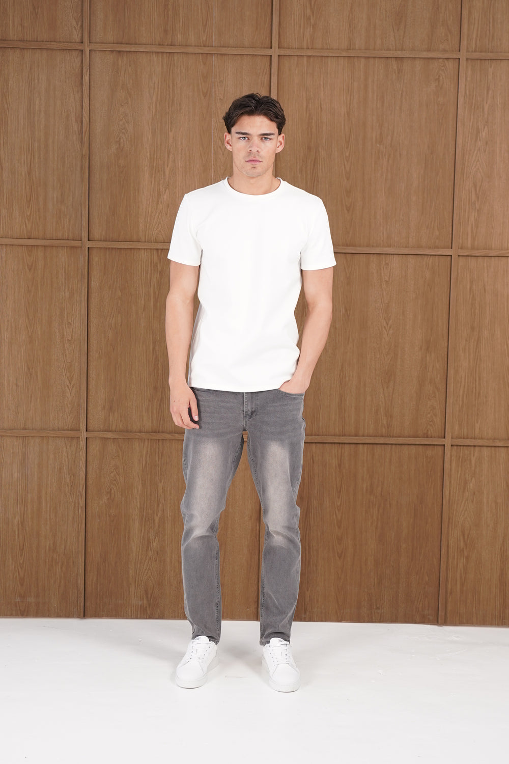 Capo Slim Fit Denim Jeans - Grey Wash