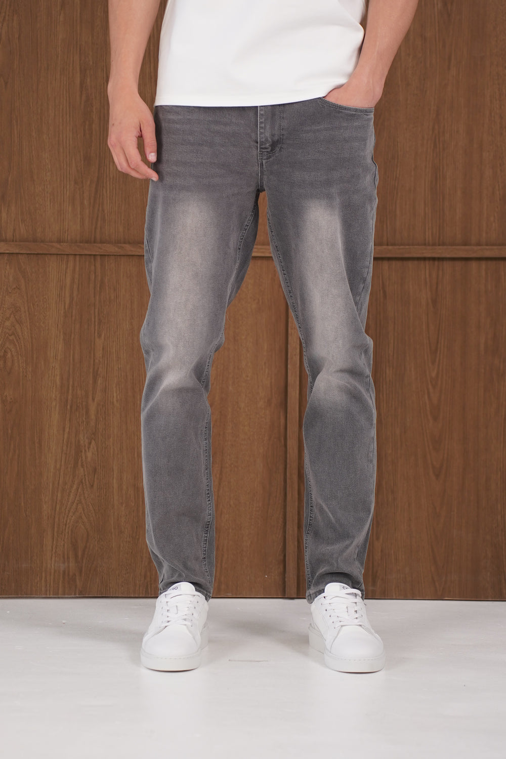 Capo Slim Fit Denim Jeans - Grey Wash