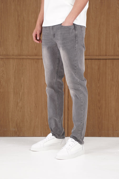 Capo Slim Fit Denim Jeans - Grey Wash