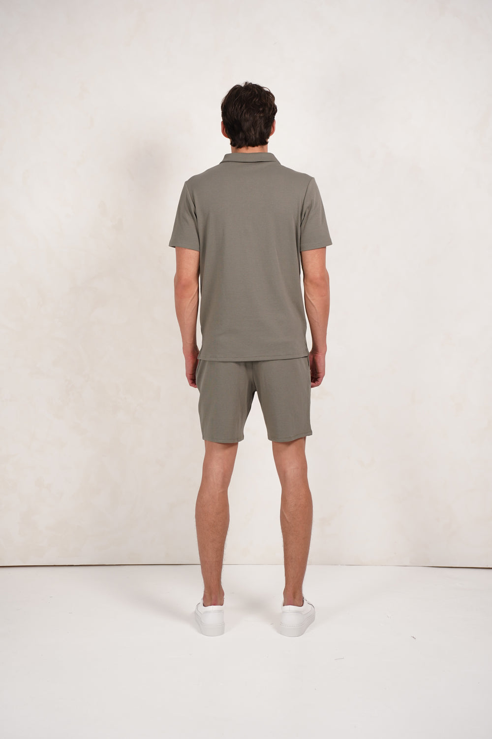 Capo Textured Shorts - Light Olive