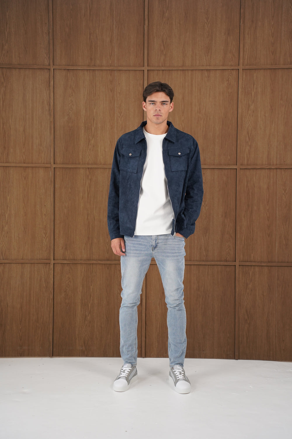 Capo SUEDE Jacket - Navy