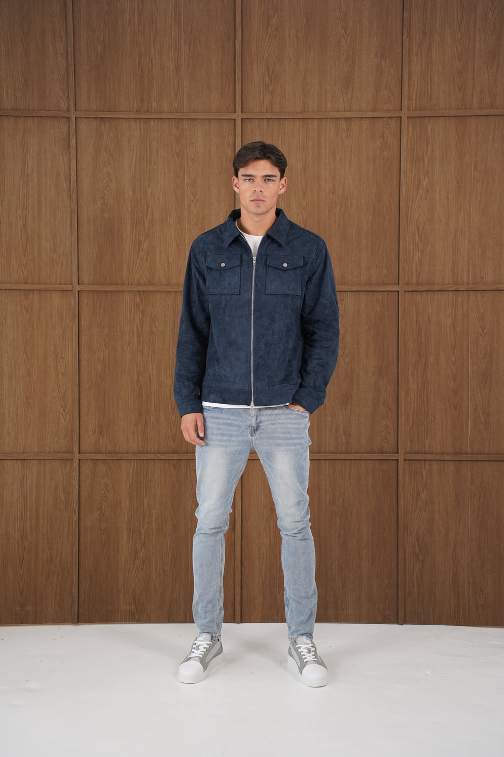 Capo SUEDE Jacket - Navy