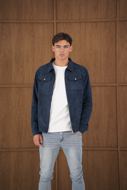 Capo SUEDE Jacket - Navy